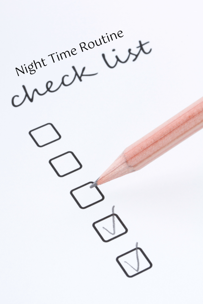 Night Time Routine Checklist
