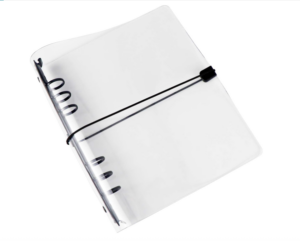 clear vinyl A5 6-ring cover